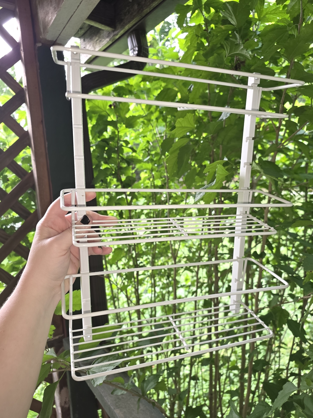 White 3-Tier Wire Storage Shelf - Home Storage & Organization. Spice Rack